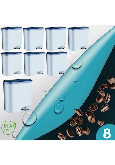 Pure Kafe Ph012 - Philips Uyumlu Saeco Aquaclean İçin 8 Adet Kahve Makinesi Su Filtresi