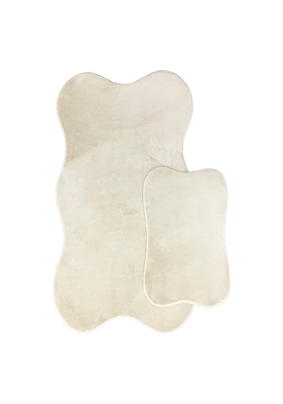 Anatolia 2'li Vizon 80x140 + 50x70 Cm Büyük Ebat Banyo Paspası Vizon