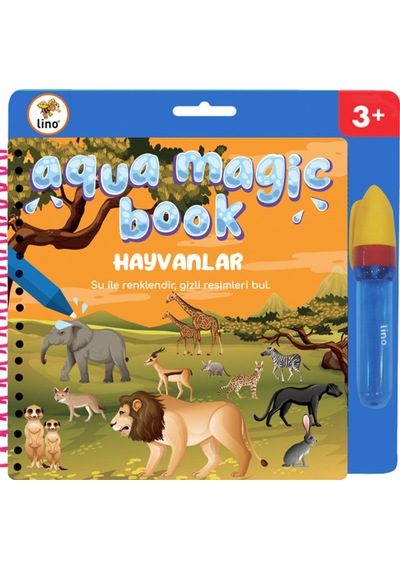 Aqua Magic Book - Hayvanlar Sihirli Boyama Kitabı