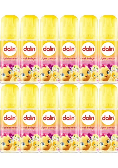 Dalin Bebek Kolonyası Çiçek Bahçesi Menekşe - Yasemin - Limon Kokulu 12'li Set 150 Ml