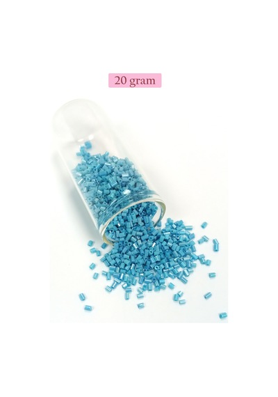 Kesme Cam Boncuk 2mm - 20 Gram - Camgöbeği Mavi -bnc347