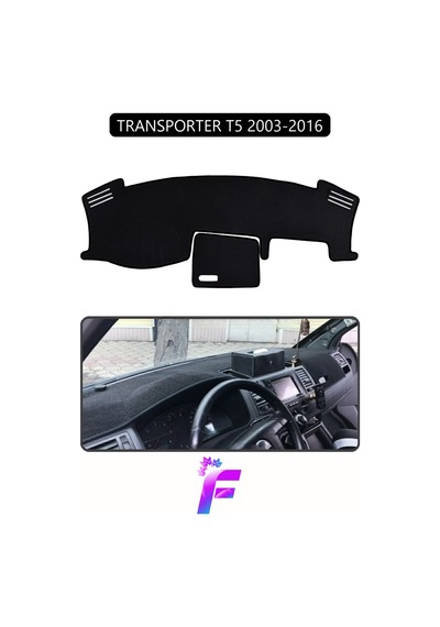 Volkswagen T5 2003-2016 Uyumlu Torpido Örtüsü Yansıma Önleyici Tam Koruma Hızlı Montaj K66