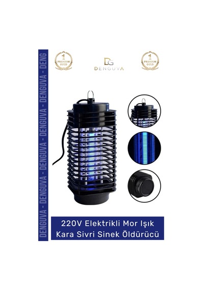 Sineklöldürücü 220v Elektrikli Sinek Kıran Pratik Gece Lambası Led Mor Işık Kara Sivri Sinek Öldürü