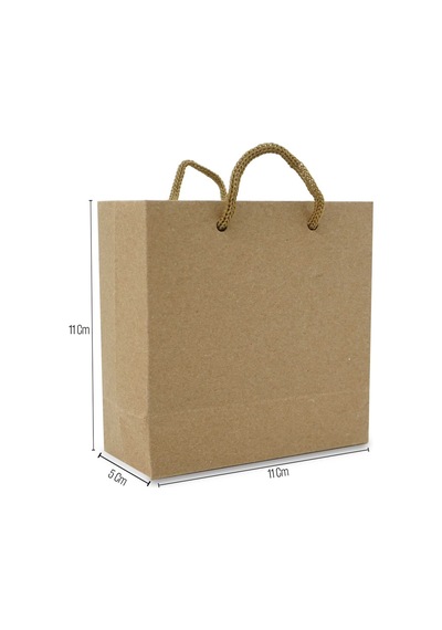 11x11x5 Kraft Karton Çanta 50 Adet