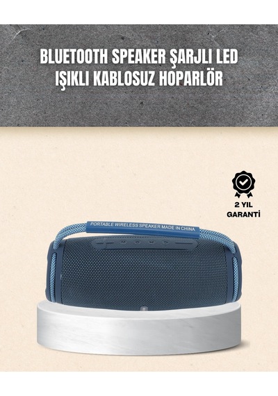 Hafif Ve Dayanıklı Renkli Işıklı Taşınabilir Müzik Hoparlörü
