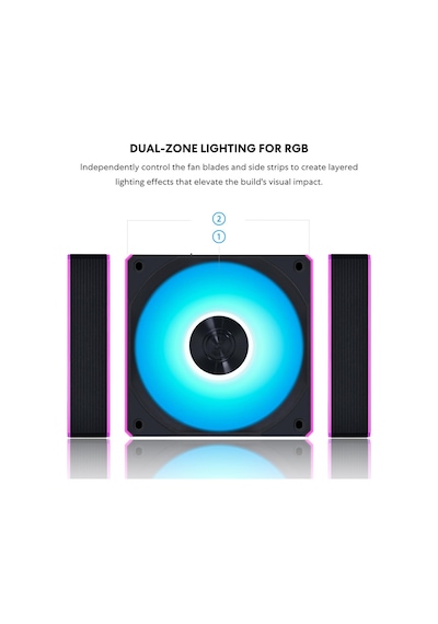 Unı Fan Cl Wireless Reverse 3x120 Siyah Kasa Fanı G99.12rcl1w3b.00 Standart
