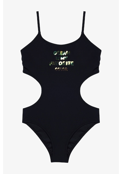 Penti Siyah Genç Kız Hologram Monokini