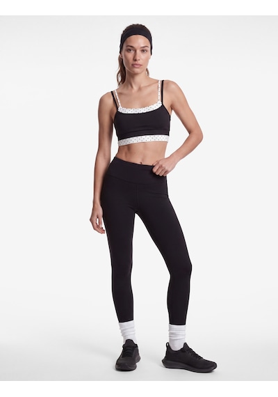 Koton Yüksek Bel Slim Fit Dikiş Detaylı İnterlok Spor Tayt Siyah 7wak40109nk