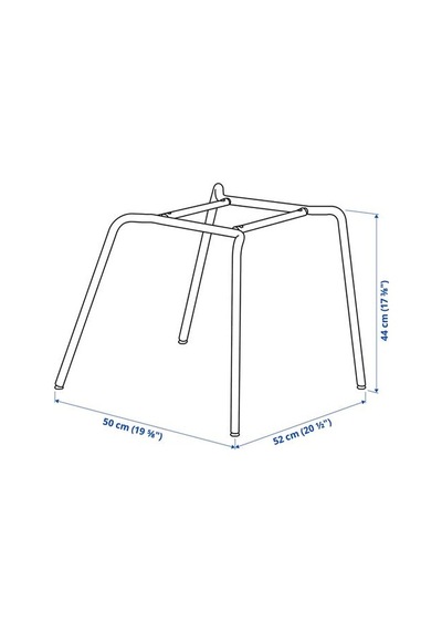 Ikea Skålsta Yemek Sandalyesi İskeleti, Boru Şeklinde Metal-açık Gri/bej