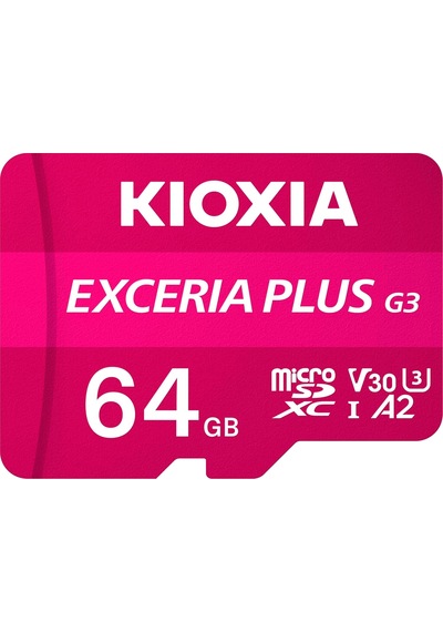 Excerıa Plus G3 64gb Microsdxc Hafıza Kartı Uhs-ı U3 V30 C10 A2, 210/90mb/s'ye Kadar, 4k+