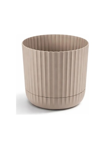 Omnipazar Krs-263 Zeraf Dekoratif Tabaklı Saksı Takımı 4.6 Litre No:3 Bej