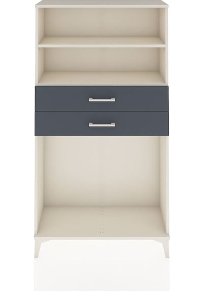 Arges Dolap 2 Raflı 2 Çekmeceli 88x30x163 Aytaşı-antrasit Aytaşı