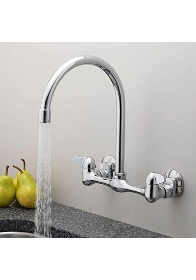 Homewerks 3190-40-ch-bc-z İki Saplı Yüksek Ark Duvara Monte Mutfak Bataryası Açık Bej