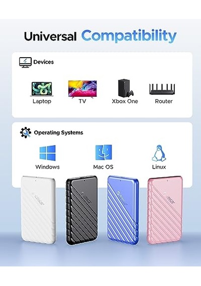 2.5 Inç Hdd Ssd Harici Slim Harddisk Kutusu 2020u3-bk Siyah