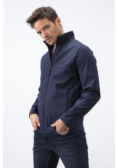 Tommylife Tommy Life Lacivert Fermuarlı Dik Yaka Su Ve Rüzgar Geçirmez Softshell Erkek Mont - 88050 Lacivert