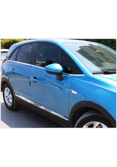 Opel Crossland X Paslanmaz Krom Cam Alt Çıta 8 Prç 2017 Üzeri