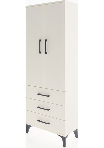 Arges Dolap 4 Raflı 3 Çekmeceli 2 Kapaklı 60x30x163 Aytaşı-ay... Aytaşı