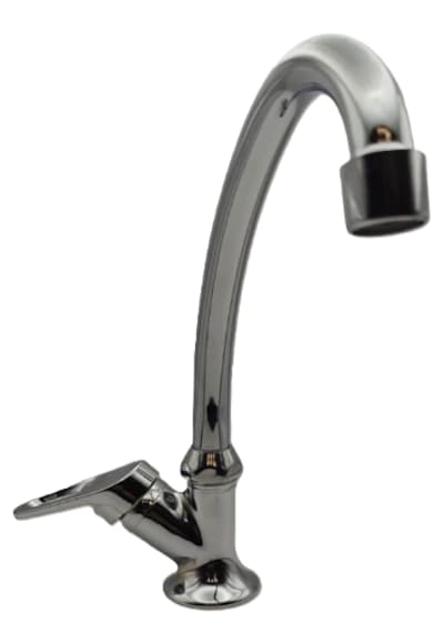 Tekli Mermer Üstü Lavabo Bataryası Krom