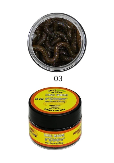 River Long Worm 10cm Kokulu Silikon Solucan Yem 12 Adet Renk 03
