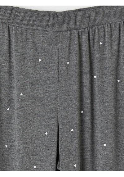 Lcw Dream Gri Puantiyeli Kadın Jogger Pijama Alt