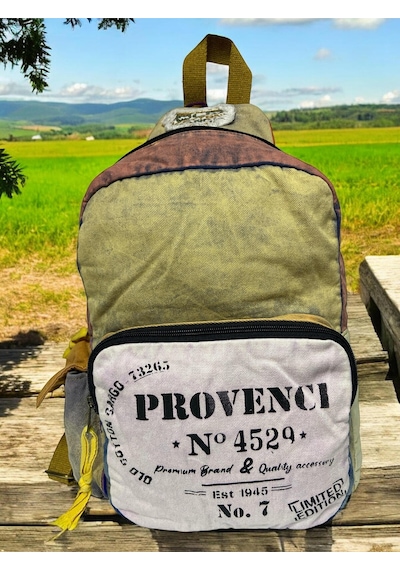 Old Cotton Cargo Kaliteli Laptop Bölmeli Vintage Disayn Sırt Gezi Çantası New Minola 25 Cm X 36 Cm Gri
