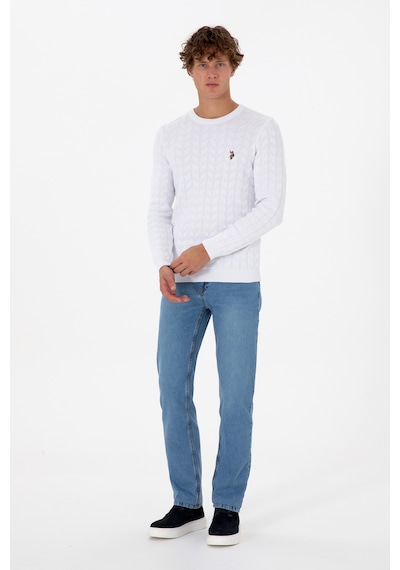 U.S. Polo Assn. Erkek Açık Mavi Straight Fit Jean Pantolon 50316547-DN0021