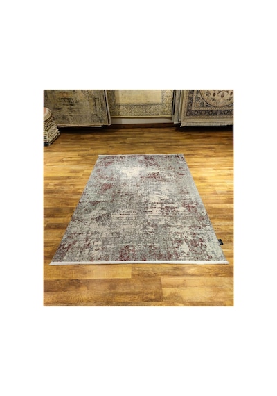 Melange 9506 Bordo-krem-gri Halı Çok Renkli