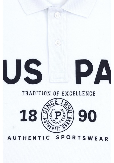 U.S. Polo Assn. Erkek Çocuk Beyaz Polo Yaka Tişört 50281550-VR013 U.S. Polo Assn. Erkek Çocuk Beyaz Polo Yaka Tişört 50281550-VR013