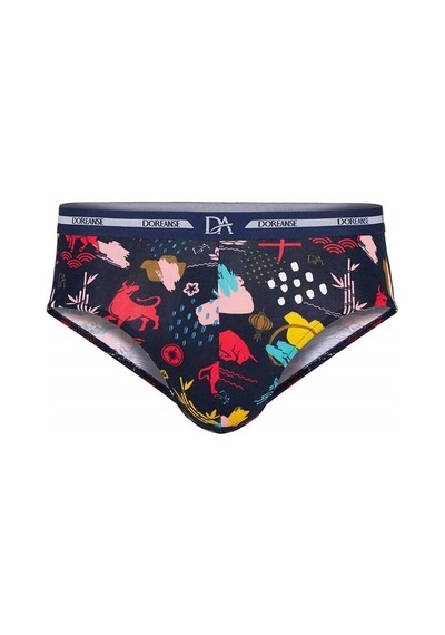 Doreanse Erkek Memox Baskılı Renkli Slip Külot 1305
