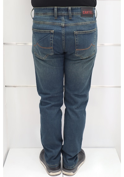 Denim Cartel Dmctekstil Erkek Yeşil Yüksek Bel Rahat Kesim Boru Paça Jean Pantolon Yeşil