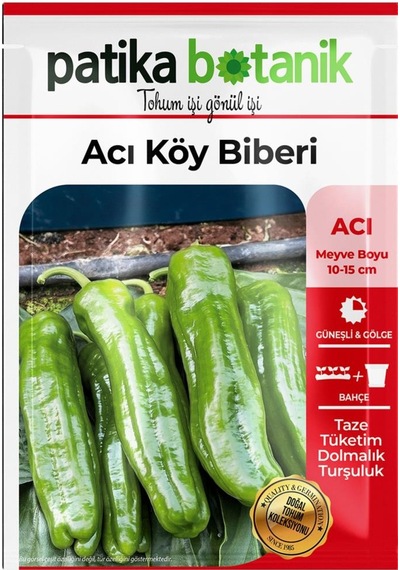 100 Adet Acı Köy Biberi Tohumu
