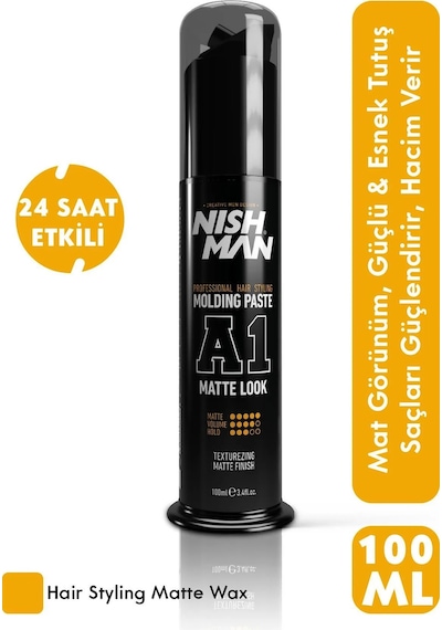 Saç Şekillendirici Ultra Mat Oynanabilir Pompalı Wax A1 - 100 Ml