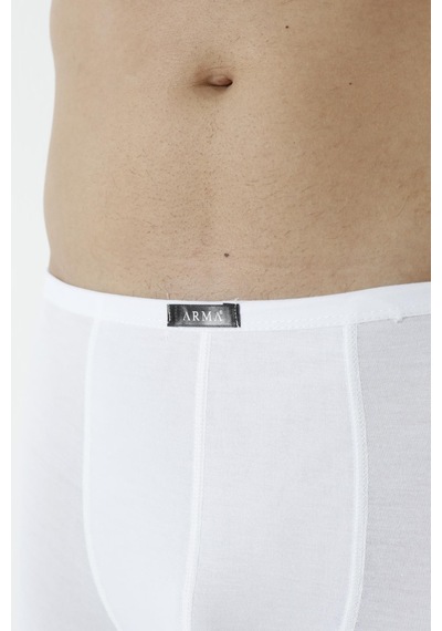 Arma Yıldız Erkek Bambu Boxer Beyaz İnce Bel Lastikli 5'li Paket-beyaz
