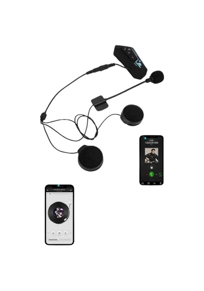 Hubrendy Tekno Intercom Bluetooth Kask Kulaklık Motosiklet Kulaklık 5.0 Bluetooth