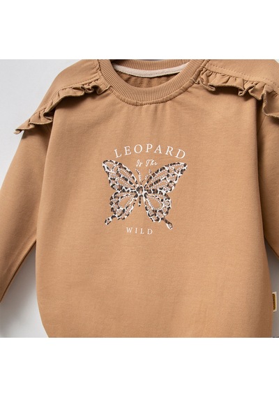 Overdo Kids Kız 5-8 Yaş Taş Baskılı Sweat Çok Renkli