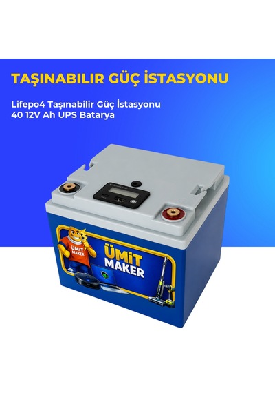 Lifepo4 Taşınabilir Güç İstasyonu 40 Ah 12v Ups Batarya
