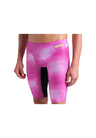 Arena Swim Jammer Allover Print Erkek Pembe Yüzücü Mayosu 010056509 Pembe Pembe