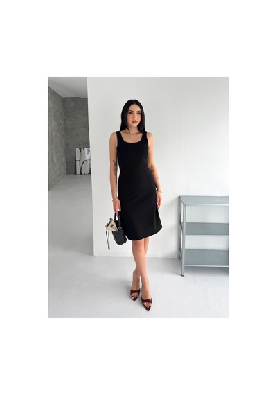 Fiolin İnnocence Midi Elbise Siyah