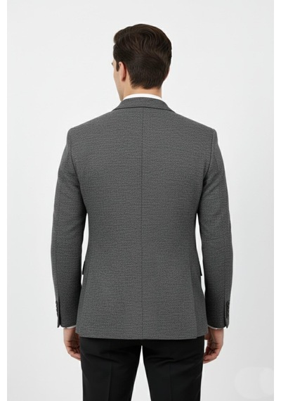 Suitmen Erkek Tek Spor Ceket Çift Yırtmaçlı Bgl-st04980 Füme
