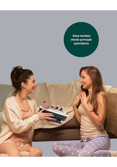 Mey İthalat Ultra Sessiz Titanik Gemi Led Işıklı Aroma Difüzörü Oda Nemlendirici