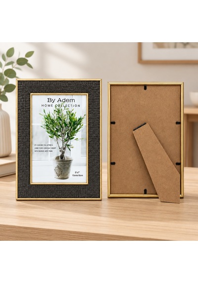 5x7 Kabartmalı Gold Çerçeve Çok Renkli