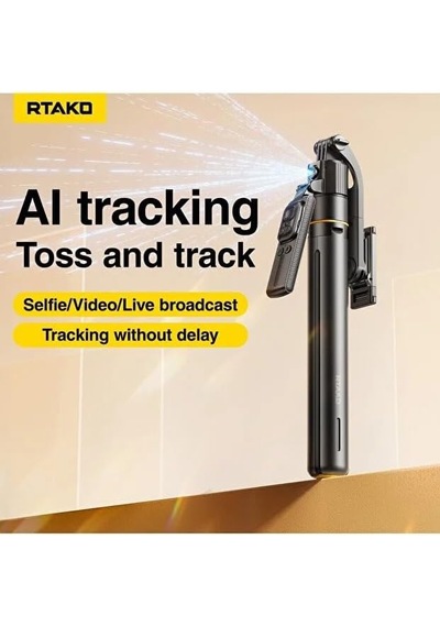 Tr Tam Profesyonel Otomatik Açılan, Aı Yüz Takipli 170 Cm Selfie Çubuğu Ve Tripod 360 Dönebilen Telefon Tutucu