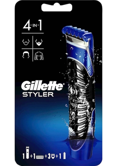 Gillette Fusion Proglide Styler 4'ü 1 Arada Tıraş Makinesi (Tıraş Bıçağı, Kenar Düzeltici, Sakal Şekillendirici ve Vücut)
