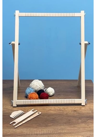 Halı Kilim Dokuma Tezgahı Seti Açık gri