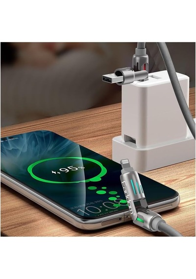 Ic02 4in1 240w Type-c To Type-c, Usb To Lightning, Type-c To Lightning, Gri