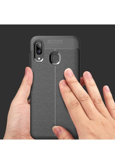 Samsung Uyumlu Galaxy A10S Kılıf Zore Niss Silikon Kapak-Siyah
