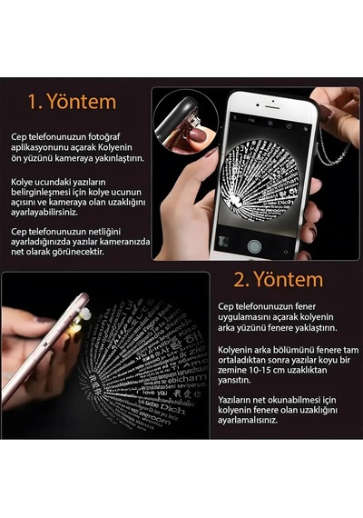 100 Dilde Seni Seviyorum Yazılı Mıknatıslı Kolye Sevgili Çift Kol Çok REnkli