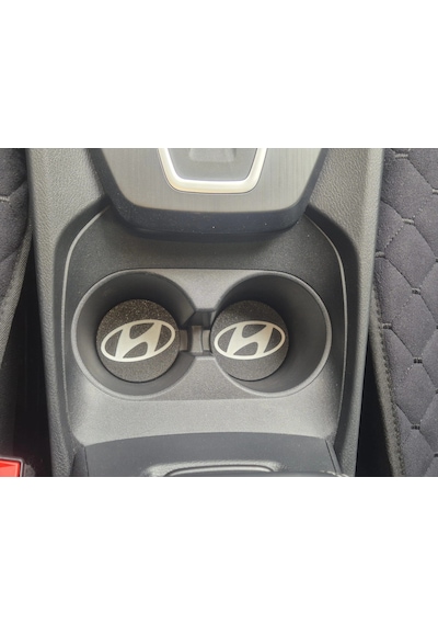 Hyundai Araç Bardaklık Altlığı , Hyundai Şişe Ve Bardak Altlığı, Hyundai Logolu Oto Bardaklık Altlığ