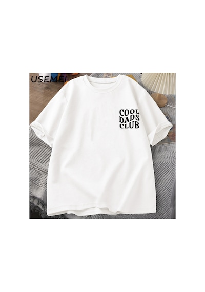 Tarzsokak Cool Dads Club Tshirt Father's Day Funny Husband T-shirt Daddy Dad To Be T Shirt Men Cotton O Beyaz