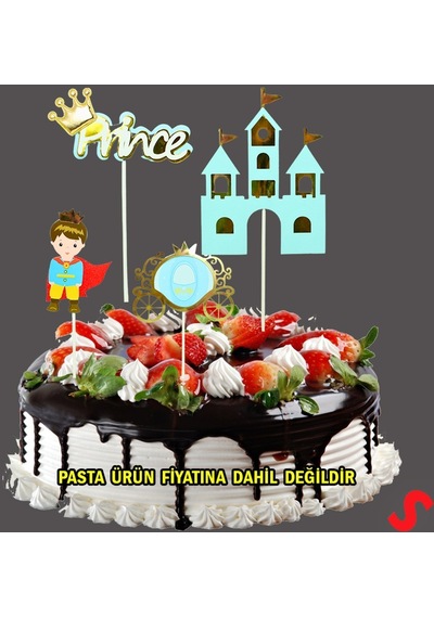 Prens Pasta Süsü, 4'lü Set - Mavi